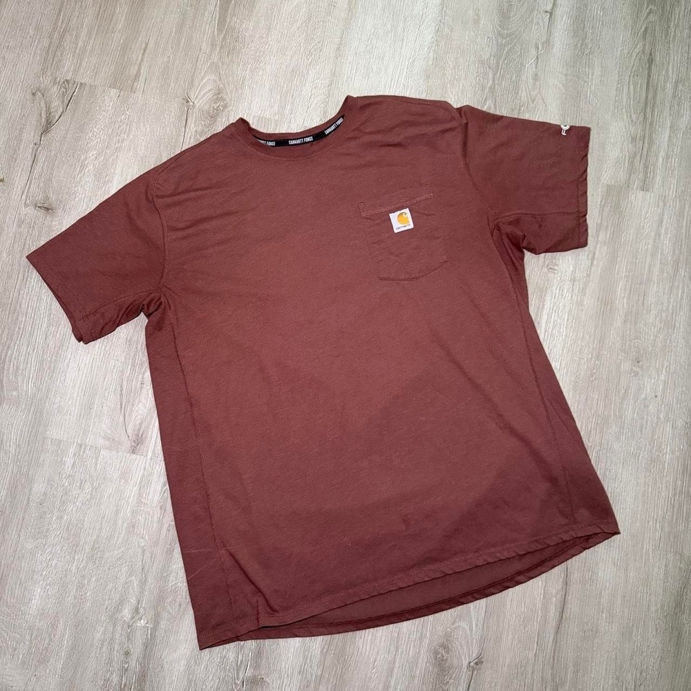 Carhartt FORCE activewear basic red pocket tee